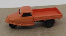 b MICRO WIKING HO 1/87 GOLI DREIRAD TRICYCLE rouge saumon décoloré #330