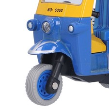 Pull Back Thai Tricycle Simulation Alloy Tuk Tuk Car Model Toy Children Vehicle