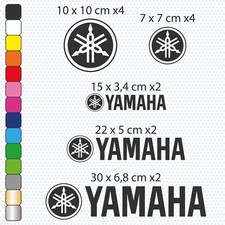 YAMAHA - 14 Stickers Vinyles Adhésifs Autocollants
