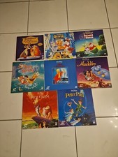 Lot 8 LASERDISC PAL FR WALT DISNEY ,ALADDIN, MERLIN ,PETER PAN,LE ROI LION, ROX.