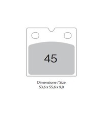 Couple plaquettes frein avant