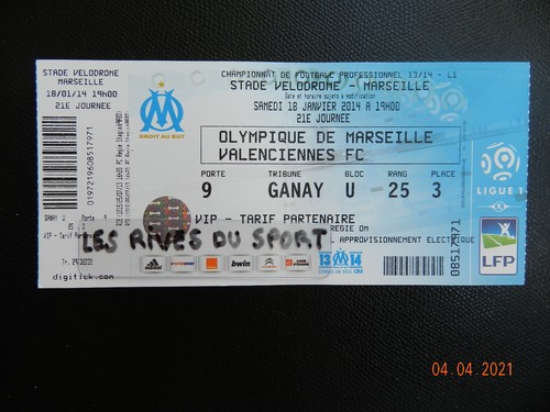 Ticket billet football - +++,