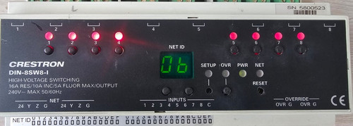 Crestron din 8sw8 - crestron, din-8sw8-i