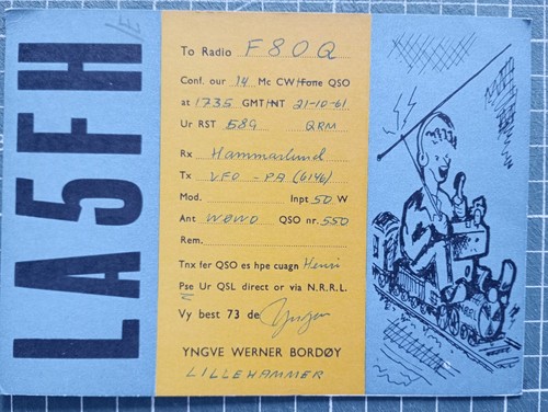 Br0801 carte radio amateur - amateur, qsl