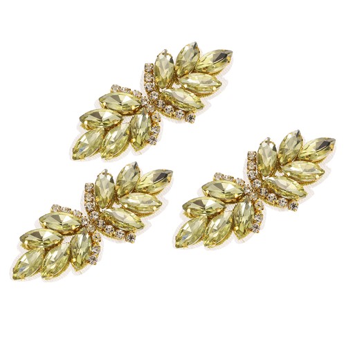 3pcs applique strass fleur - applique,