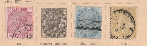 Belgique timbres anciens de - !,