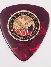 USMC Guitar Pick Steel Backing
