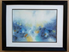 Gouache abstraite b - gouache, h.b