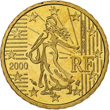 France, 10 centimes d'euro, PP, 2000, Monnaie de Paris, or nordique, STGL, KM:1285