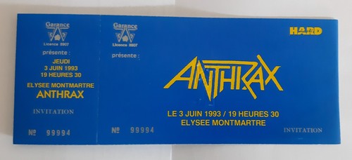 Ticket billet place concert - billet,