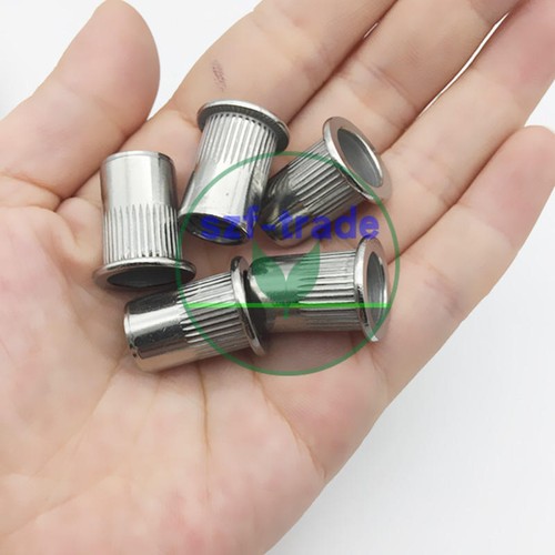 Flat metric blind insert rivet - insert,