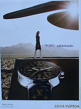 PUBLICITE LOUIS VUITTON MONTRE TAMBOUR HORIZON DE 2017 FRENCH AD PUB ADVERT