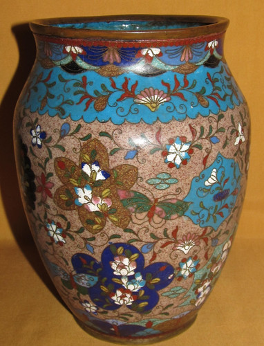 Vase cloisonné chinois émaux - vase,