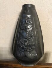 superbe vase art déco art nouveau en étain signé 1920-30
