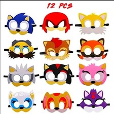 Sonic Lot 12 Masques Cosplay