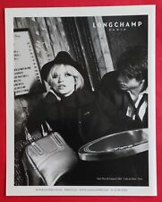 PUBLICITE PRESSE Sac LONGCHAMP Mode Kate MOSS et Gaspard ULLIEL Café FLORE  2008