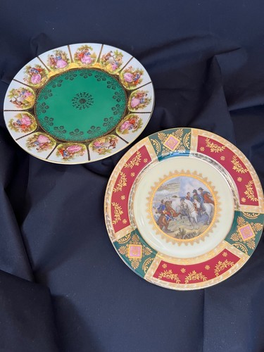 Paire assiettes karlsbad - j.,