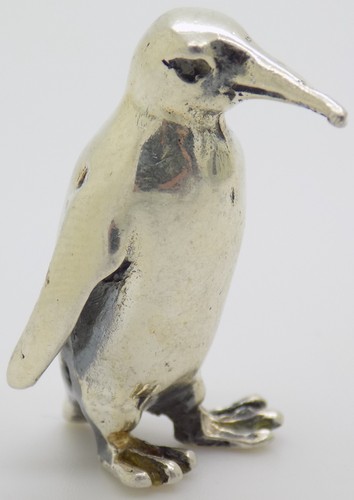 Pingouin miniature argent - miniature,