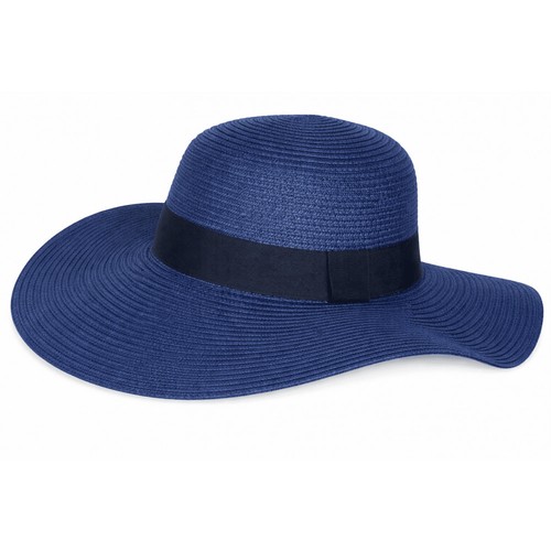 Chapeau paille femme bleu - paille,