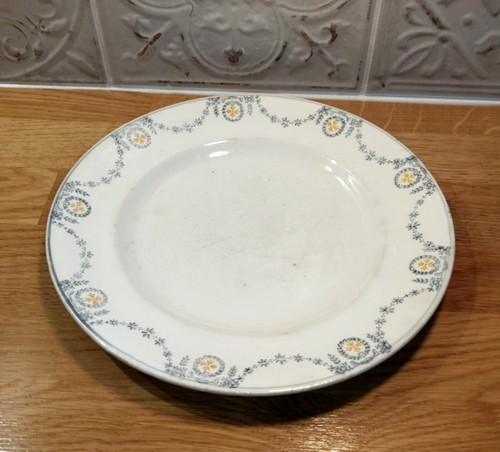 Ancienne assiette plate terre - ancienne,