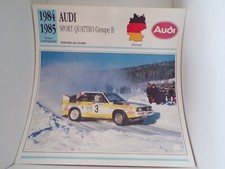 FICHE carte CARD voiture car