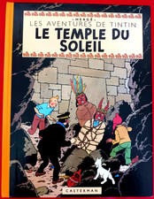 Album BD Tintin "Le temple du soleil" Fac-similé EO de 1949.