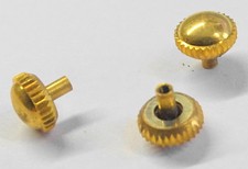 MONTRE COURONNE REMONTOIR PLAQUEE OR DOREE ETANCHE DIAM. 6 mm