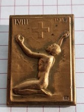 Médaille suisse vintage de 1947 par HUGUENIN LOCLE HANS FREI