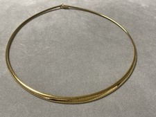 Collier maille Oméga or