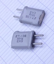 2x ERS Quartz Oscillateur 27.135MHz gaine thermo grise. Prix pour un lot de 2