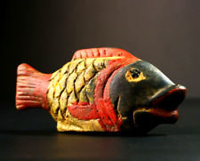 Ancien masque facial en bois