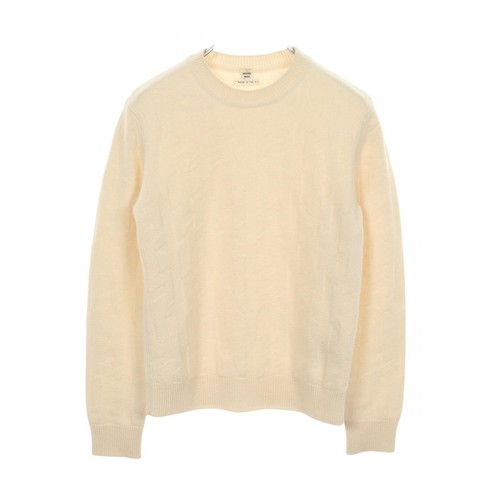 Pull tricoté col rond hermes - pull,