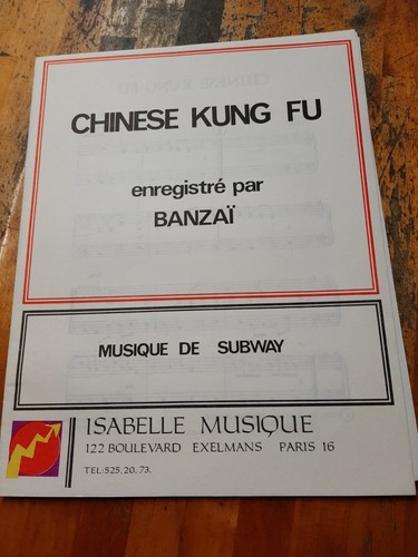 Partition banzai disques - partition, banzai(disques