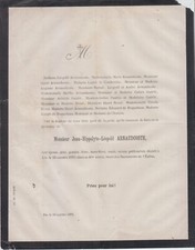 1870 Faire-part décès