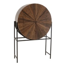 Armoire Bar en Bois "Shanil" 160cm Marron