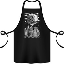 Tablier En Coton Noir Et Blanc