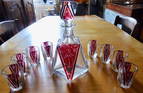 Service carafe verres - , cristal