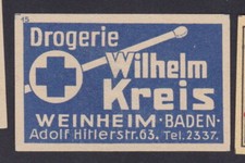 Ancienne étiquette Allumettes Allemagne  BN121317 Droguerie 