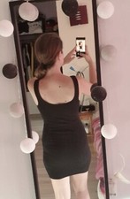 Robe Noire Bershka M