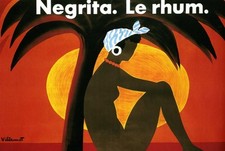 AFFICHE POSTER RHUM NEGRITA