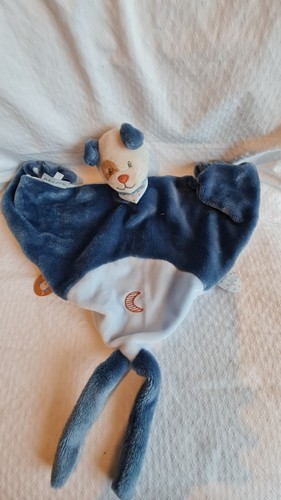Doudou plat triangle - chien, jim