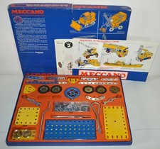 Ancienne boite Jouet de Construction MECCANO N° 3 vintage 70 / 80 's