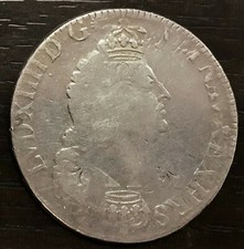 LOUIS XIV ECU AUX PALMES 1693 X AMIENS