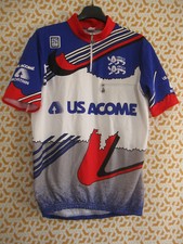 Maillot cycliste US Acome Mortain Normandie Sibille Vintage Jersey - 4 / L