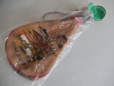 GOURDE BASCO LANDAISE NEUVE CUIR DE 1 LITRE AVEC CLEF JAMIKO