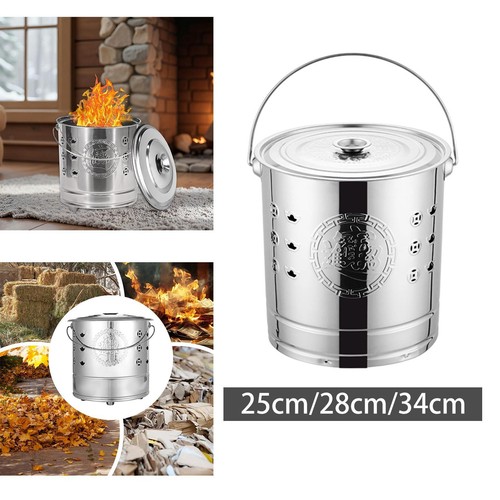 Seau cendres portable pour - seau,