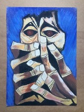OSWALDO GUAYASAMIN Dessin sur