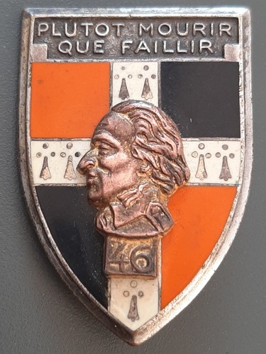 Insigne badge régiment - insigne, 46°ri