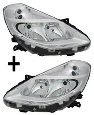 RENUALT CLIO III (2009-2012) 2x PHARE AVANT GAUCHE DROIT ÉLECTRIQUE +' MOTEUR H7