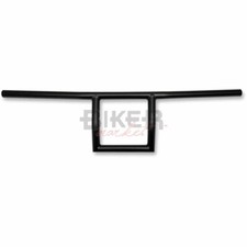 Guidon Drag BAR moto Custom Ø 22 Mm. Noir Mat Universel square Avec riser